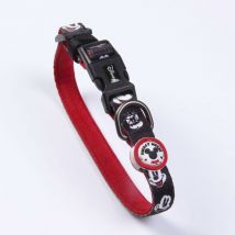 Mickey Mouse - Collar Premium para Perros de Color Negro y Rojo - Talla s-m - Cierre Rápido de Click - Detalles en 3D - Collar de Perro Elaborado en