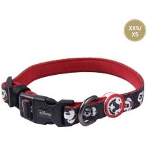 Mickey Mouse - Collar Premium para Perros de Color Negro y Rojo - Talla xxs-xs - Cierre Rápido de Click - Detalles en 3D - Collar de Perro Elaborado
