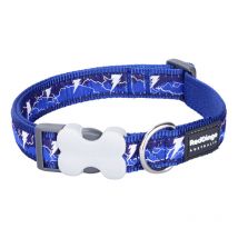 Red Dingo - Collar para perro lightning 20-32 cm azul marino