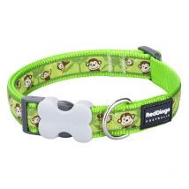 Red Dingo - Collar para perro style monkey lime green 15 mm x 24-36 cm