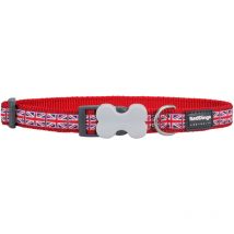 Chadog - Disabled-Signs.com Red Dingo Unión Jack Bandera diseño Collar de Perro, s, 12 mm, Cuello tamaño 20 – 32 cm