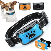 Mumu - Collare antiabbaio per cani ricaricabile, collare da addestramento per cani di taglia piccola, media e grande con 2 modalità di vibrazione e
