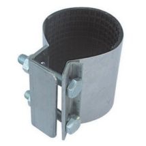 Collare di riparazione con due tiranti 112 - 118 mm – Acciaio inox AISI 304 – Lunghezza 90-100 mm