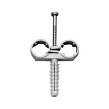 Collare doppio fermatubo con tassello mm 24