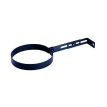 Collare Reggitubo Regolabile Cm 12 - In Acciaio Colore Nero