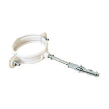 Collare reggitubo zincato verniciato : Colore - Bianco, Diametro - 100