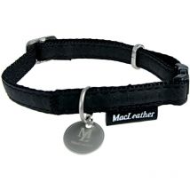 Zolux - collare regolabile mac leathe r 15 mm nero