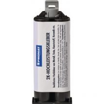 Promat Chemicals - Colle bi-composant à hautes performances 50 g laiteux double cartouche