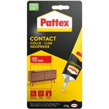 Pattex - Colle contact type néoprène - Formule Gel tous matériaux - tube 125 gr