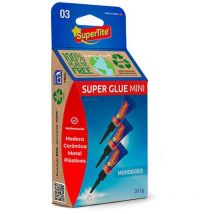 Supertite - Adhésif instantané - Blister 3x1g - Transparent - Colle super résistante - Référence E3-47651