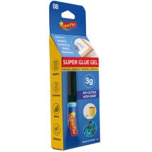 Supertite - Adhésif gel instantané - blister 3g - 2408 colle transparente pour divers matériaux