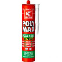 Colle de Montage Griffon polymax Fix & Seal Express Cartouche de 425g Blanc