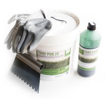 Colle gazon synthétique kit 10 kg gazon artificiel tapis de jardin bicomposant