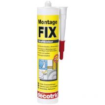 Decotric - Colle de montage polyvalente Fixation Forte, étanche et à séchage rapide pour Bois, Céramique, Métal 400g