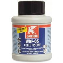 Griffon - Colle pvc rigide à prise très rapide thixotrope wdf-05 bleu transparent 0,5 l