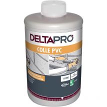 Deltapro - colle pvc - adduction écoulement raccord et canalisation pvc - 1 litre avec pinceau 30601726 - Incolore