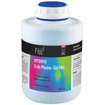Colle piscine gel bleu Interfix pour tuyaux souples 1 l Fitt