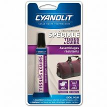 Ac Marca - Colle spéciale Tissus & Cuirs 30ml cyanolit