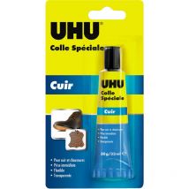 Colle spéciale cuir et chaussure - Colle idéale pour réparer les semelles usées, les talons et les trous des chaussures, transparente, tube de 30g