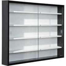 Altobuy - collect - Vitrine Murale 5 Compartiments Noire et Blanche