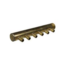 Arcanaute - Collecteur 3/4 (20/27) Mâle-Bouchonné 6 piquages à glissement pour tube per diamètre 12 compris 6 bagues de 12