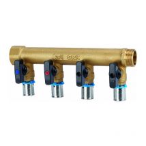 Collecteur avec vannes per à sertir GRK m/f - diamètre 16 mm - 4 sorties