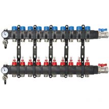 Conecterm France - Collecteur composite 1 (26/34) pcbt - 10 départs mâle 3/4'' ek avec kit vannes - Conecterm