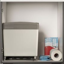 Eyckhaus - Collecteur de déchets sélectif à roulettes encastré 2x21 l