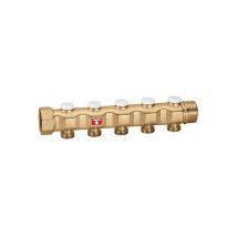 Caleffi - Collecteur de refoulement complet avec coudes de réglage 4 sorties 663140 4