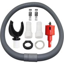 Ersandy - Collecteur de pluie, Kit collecteur de pluie, Raccords en pvc, Collecteur de descente (100 mm)