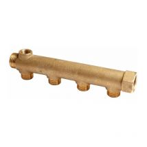 Ecolands - Collecteur 4 sorties - mf 3/4' - m 1/2' - Avec prise de purge f 3/8' - Riquier