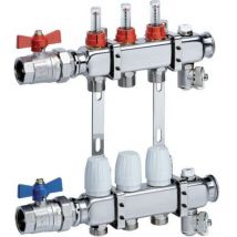 Conecterm France - Collecteur inox 1 pcbt - 11 départs mâle 3/4'' raccords Eurocône