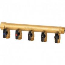 Colector sanitario modular 20x27 hembra con v lvulas de 5 v as 15x21 macho