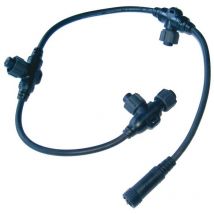 collecteur - noir - ho5rnf - 0.5 mètres - 3 sorties - festilight 90380-b-z
