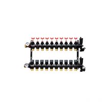 Somatherm - Collecteur plancher chauffant composite Femelle 1 (26/34) - 11 départs mâle 3/4 (20/27) ek