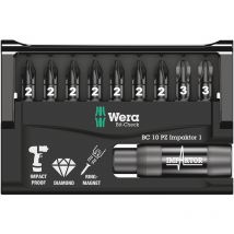 05057684001 10 Piece Bit-Check 10 pz Impaktor 1 Magnetic Bit Set - Wera