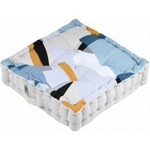 Collection Quadro Bleu - Coussin Pouf de sol