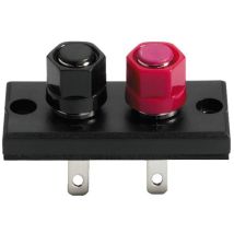 Collegamento a vite per altoparlante – Monacor – Terminale avvitabile con contatti nichelati – Compatibile con viti e spina a banana 4 mm