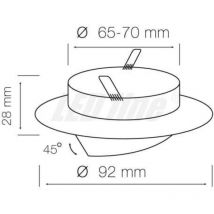 Spot Encastrable Rond MR16 Blanc Mat
