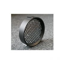 Trajectoire - Collerette nid d'abeilles noire à visser ø 82x20mm (à l'unité) pour projecteur Rafale 40W noir