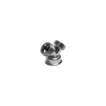 Collettore 3/4' - 1 X I, 2 X A - Ottone opaco cromato - Filettatura interna ed esterna - Accessori per impianti idraulici