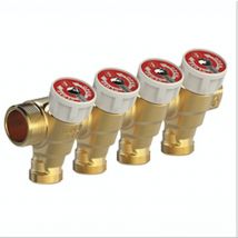 Collettore componibile semplice attacco 3/4' x 1/2' ø 16 mm Giacomini R585C 1/2' x 3/4' - 4 Uscite