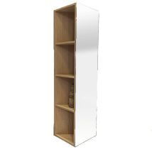 Colonna Sospesa Triangolare Najilis 42 cm – Legno di Alta Qualità – Arredo Bagno Moderno