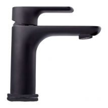 Collezione Palici Miscelatore basso in ottone nero opaco per lavabo - Lowy