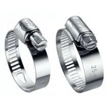 Collier à bande perforée W4 largeur bande 13 mm Ace - Diamètre 25 - 45 mm - Vendu par 25