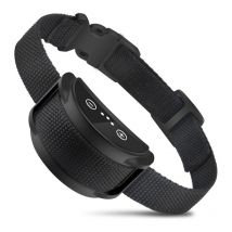 Collier Anti aboiement Chien, Collier Anti Fugue avec Capsule, Collier électrique Rechargeable, Collier Dressage Automatique 5 Niveaux de Vibrations