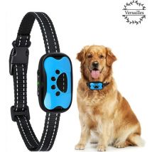 Collier Anti-aboiement Chien Rechargeable Automatique Collier de Dressage avec Son/Vibration sans Choc 7 Niveaux de Sensibilité pour Chiens de Taille