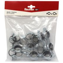 Collier double isophonique diamètre 22mm, 10 pièces.