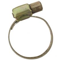 Collier bande ajourée acier - Cond. /pcs: 2 - Largeur mm: 13 - ø tuyau mm: - - ø mini - maxi mm: 32 - 52