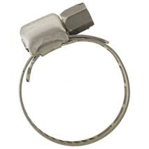 Collier bande ajourée inox - Cond. /pcs: 2 - Largeur mm: 8 - ø tuyau mm: 15 - ø mini - maxi mm: 14 - 24